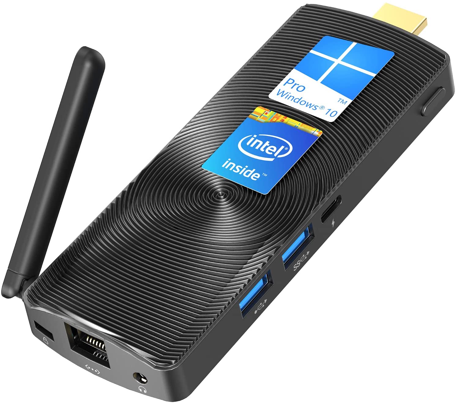MeLE PCG02 Fanless PC Stick Windows 11 Pro Celeron J4125 8G/128G Portable Mini Computer Stick for Business & Home Video Support HDMI 4K 60Hz, BT4.2, 2.4G/5.8G Dual Band Wi-Fi, USB, Ethernet Port.