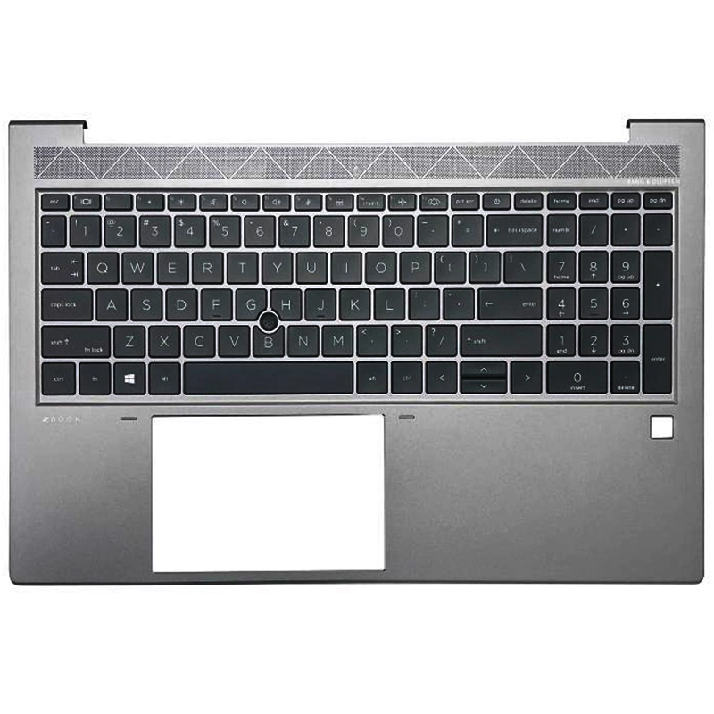 Funda con reposamanos y teclado para HP ZBook Firefly 15 G7 G8 C, color gris, M35847-001