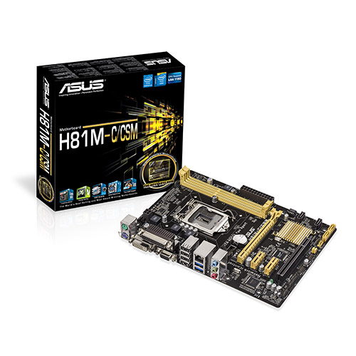 ASUS MB H81M-A/C/SI SUPPORT INTEL 4TH CORE I7/I5/I3/PENTIUM/CELERON, SOCKET 1150 CHIPSET INTEL H81 2xDDR3 MAX 16GB DIMM VGA/DVI/HDMI uATX Bulk