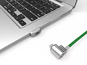 Maclocks Ledge Security Lock Slot Adapter with Keyed Lock for MacBook Air, Silver (MBALDGZ01KL)