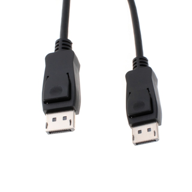 Tripp Lite Cable HDMI de alta velocidad, cable DP 1.4 con conectores de cierre, video de alta definición 8K, HDR, 4:2:0, HDCP 2.2 (M/M) 1 pie, negro (P580-001-V4)