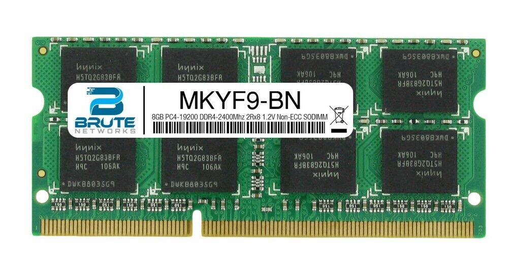 DELL MKYF9 8GB (1X8GB) PC4-19200 DDR4-2400MHZ SDRAM DUAL RANK CL17 ECC 260-PIN SODIMM