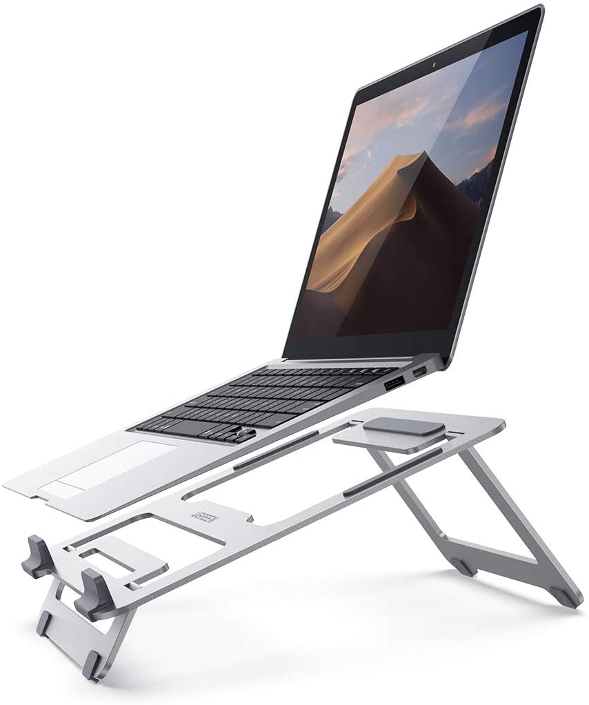 UGREEN SOPORTE PORTÁTIL, LAPTOP STAND DE ALUMINIO, SOPORTE AJUSTABLE PARA ORDENADOR PORTÁTIL DE 11-17 PULGADAS, COMPATIBLE CON LOS LAPTOPS DE MACBOOK, DELL, HP, SAMSUNG, LENOVO, XIAOMI, HUAWEI, ASUS