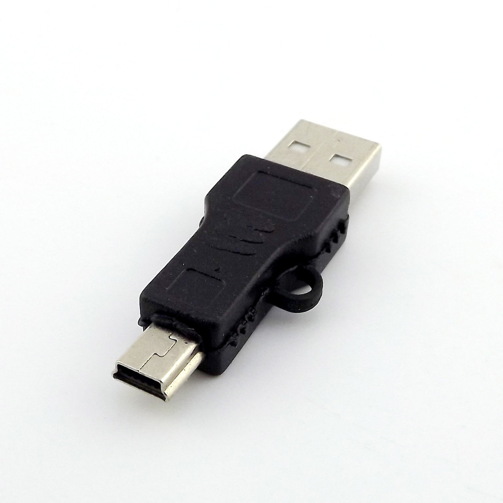 USB 2.0 A MALE PLUG TO MINI USB B 5 PIN MALE PLUG ADAPTER CONVERTER CONNECTOR