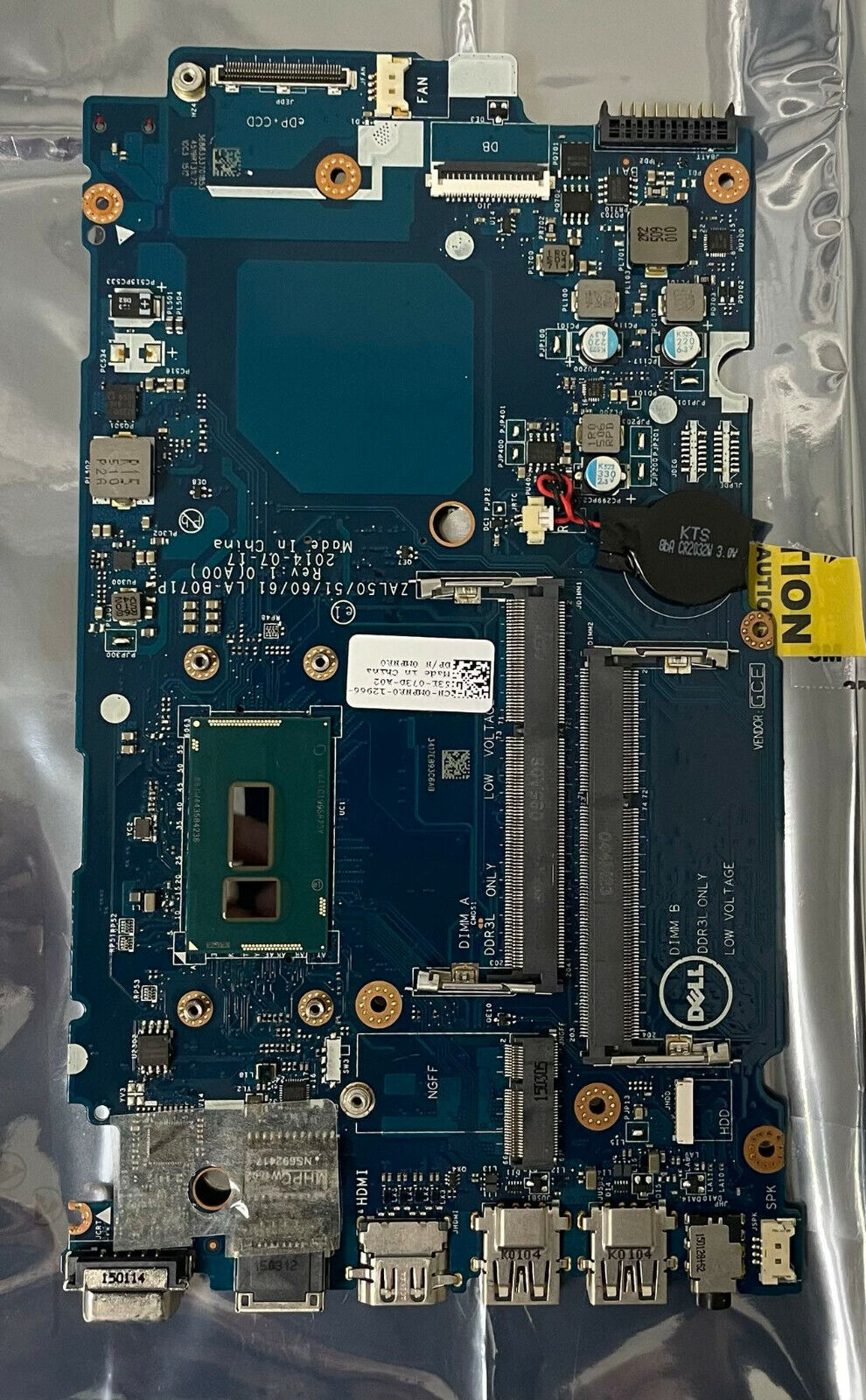 Placa base para portátil MPNR0 Dell Latitude 3450 con CPU Intel i5-5200U de 2,2 GHz