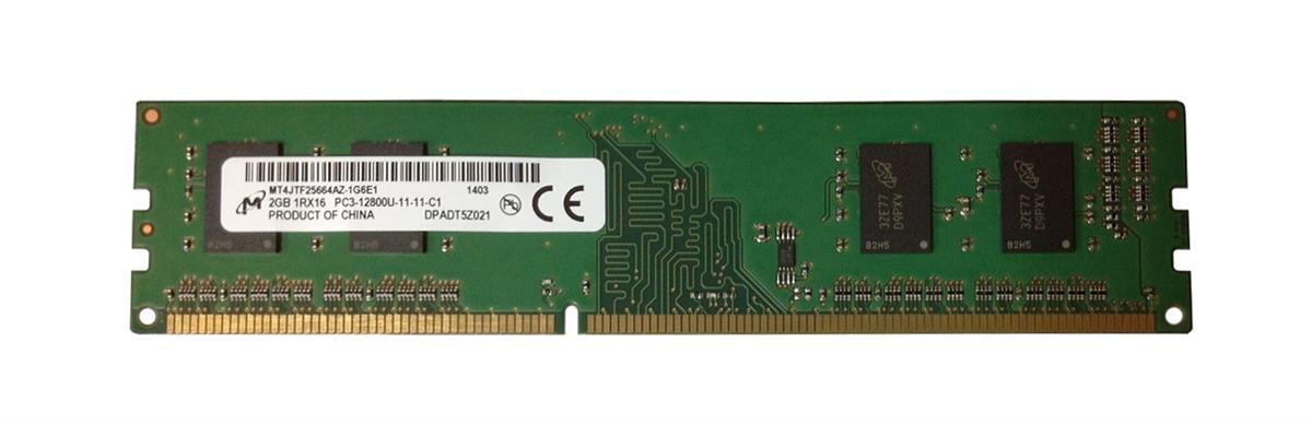 MT4JTF25664AZ-1G6E1 Micron 2GB PC3-12800 DDR3-1600MHz ECC