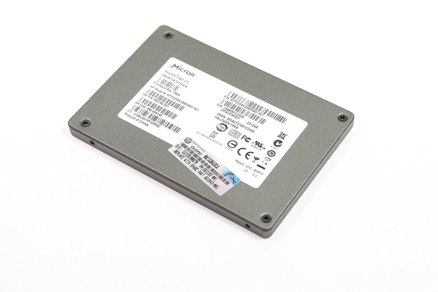 MICRON RealSSD C400 256GB SATA 2.5 7mm SSD MTFDDAK256MAM-1K1 652182-001