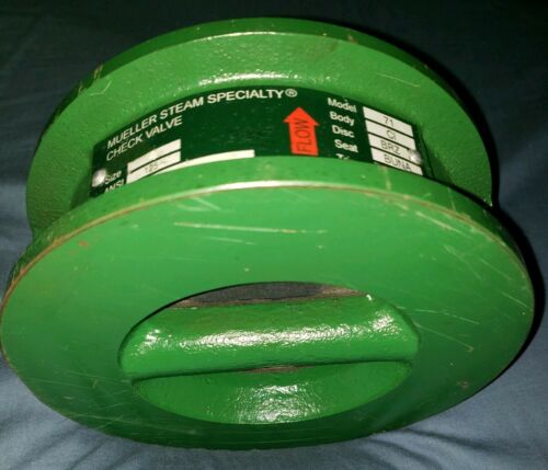 MUELLER STEAM SPECIALTY Check Valve, Cast Iron, 4, Flangeed Model 71 ANSI 125