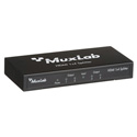 Muxlab 500421 2K/4K/UHD HDMI 1x4 Splitter