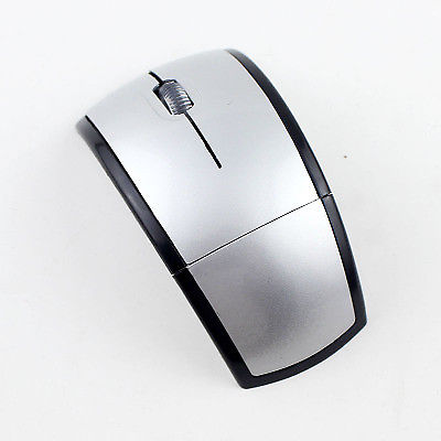 HOT SALE WIRELESS MOUSE 2.4G COMPUTER FOLDABLE MICE USB RECEIVER LAPTOP OFFICE - SILVER