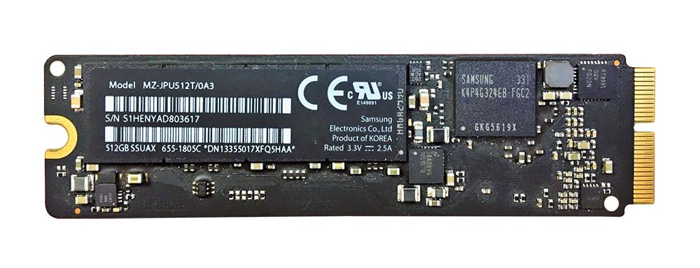 SAMSUNG MZ-JPU512T/0A3 512GB MLC PCI EXPRESS 3.0 x4 M.2 2280 INTERNAL SOLID STATE DRIVE (SSD) FOR MACBOOK