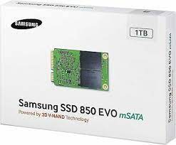 SAMSUNG 850 EVO MSATA 1TB SATA III 3D SSD MZ-M5E1T0BW SOLID STATE DRIVE