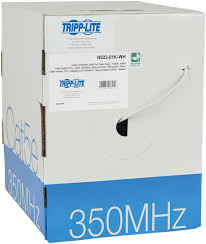 TRIPP LITE CAT5/5E BULK UNIFILAR CABLE, CMR-RATED PVC, 350 MHZ, 1000