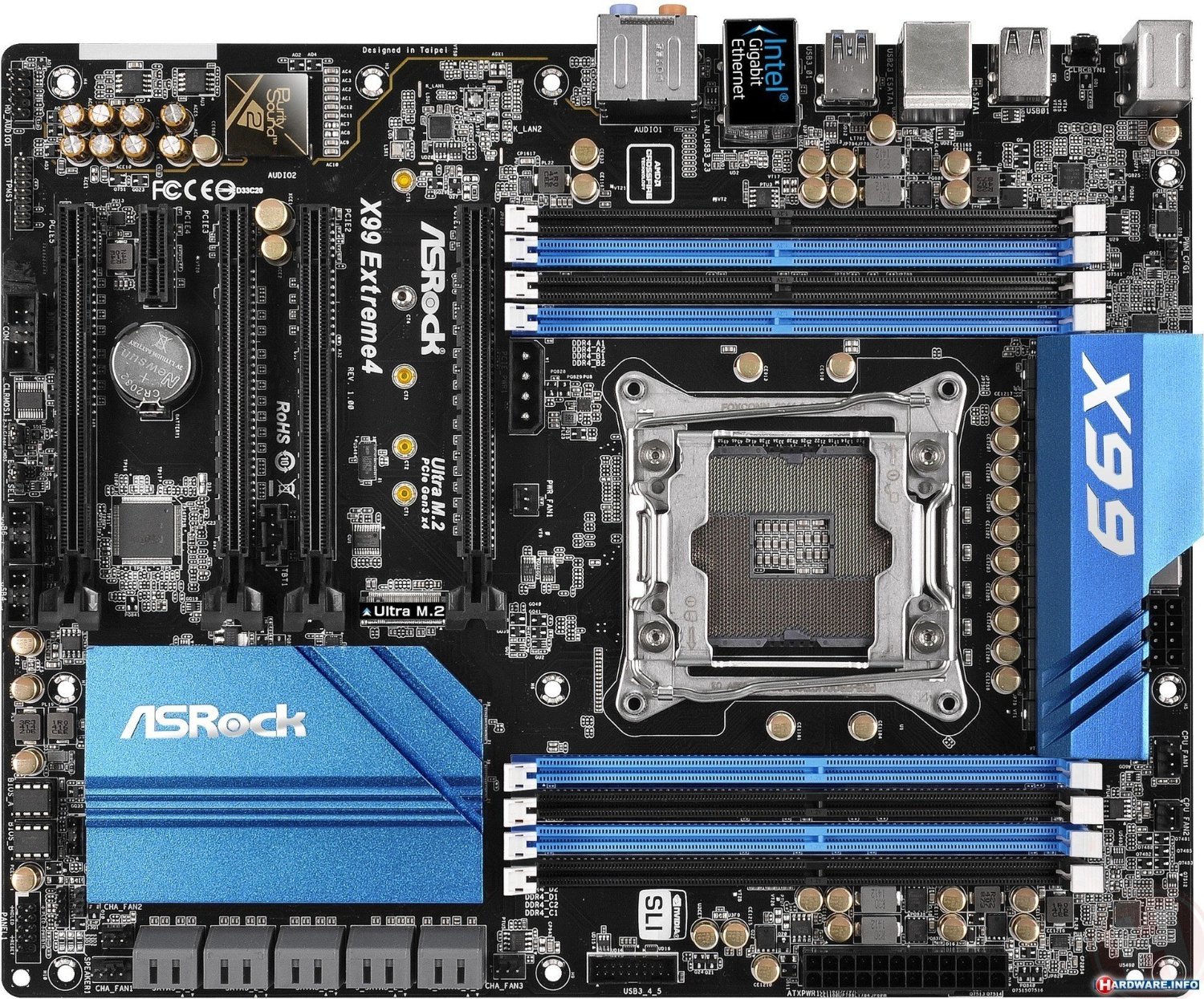 ASRock X99 Extreme4 LGA 2011-v3 Intel X99 SATA 6Gb/s USB 3.0 ATX Intel Motherboard