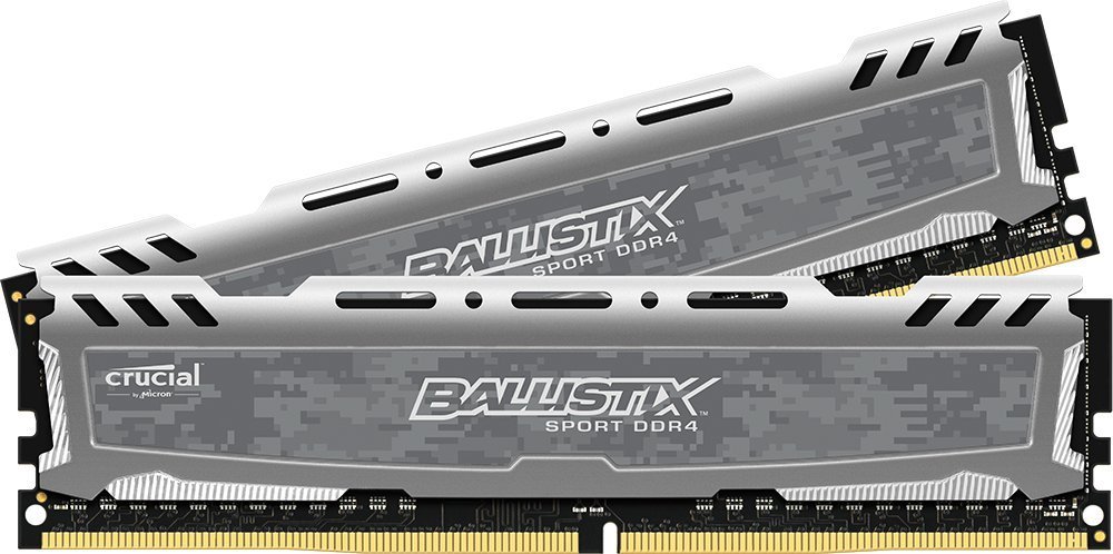 Crucial Ballistix Sport LT 16GB (2 x 8GB) 288-Pin DDR4 SDRAM DDR4 2400 (PC4 19200) Memory Model BLS2K8G4D240FSB