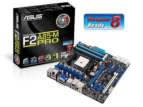 ASUS F2A85-M PRO FM2 AMD A85X (Hudson D4) HDMI SATA 6Gb/s USB 3.0 Micro ATX AMD Motherboard