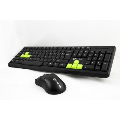 NACEB BD NA-457 KIT TECLADO & MOUSE ERGONOMICO BOTONES MULTIMEDIA A PRUEBA DE AGUA INTERFAZ USB ALAMBRICO