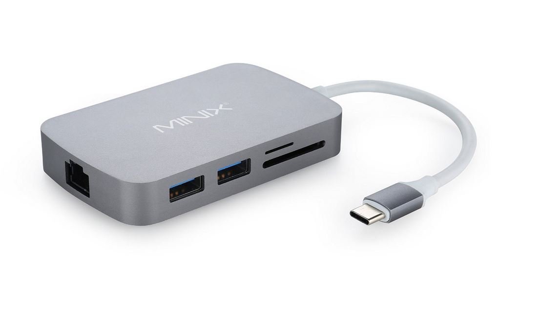 MINIX NEO C, USB-C MULTIPORT ADAPTER WITH HDMI - SPACE GRAY (COMPATIBLE WITH APPLE MACBOOK)