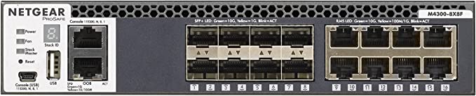 8-port NETGEAR XS508M - switch - 8 ports - unmanaged - rack-mountable