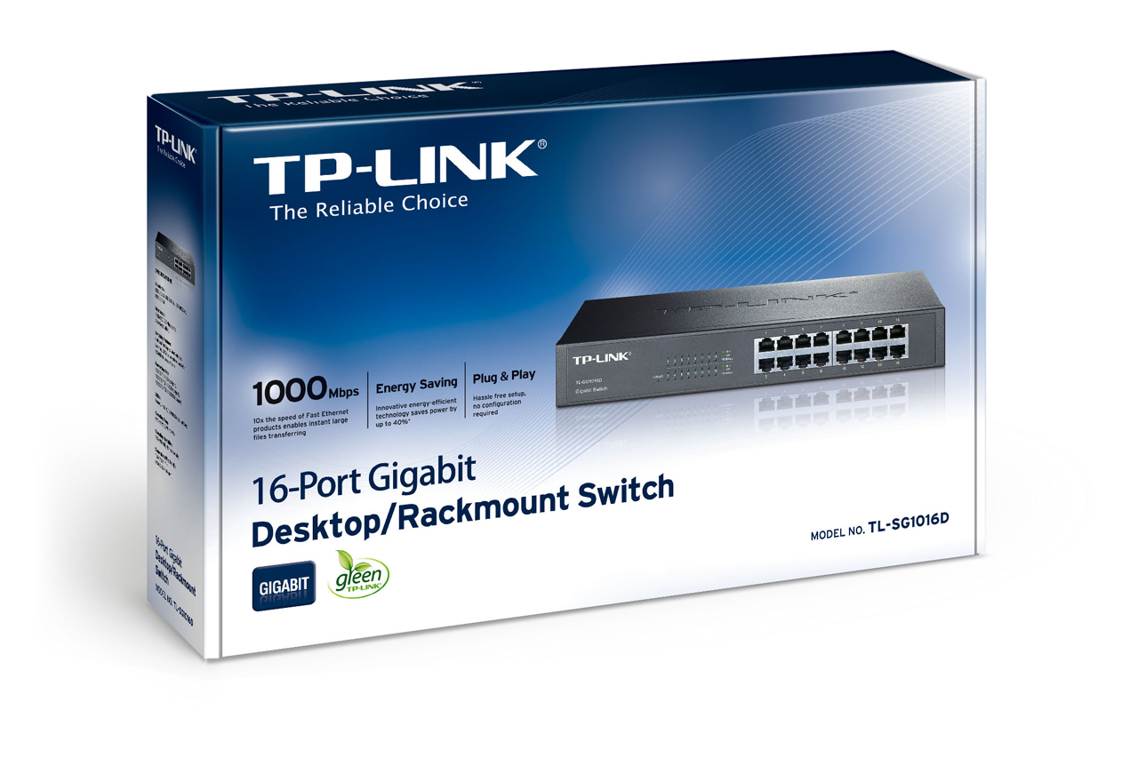 TP-LINK NP TL-SG1024 SWITCHES GIGABIT 24 PUERTOS RJ45 10/100/1000 MBPS CAJA DE ACERO MONTAJE EN RACK