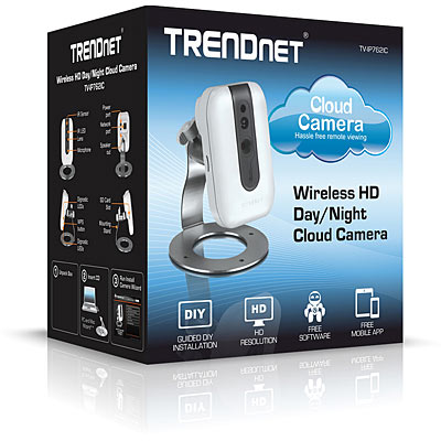 Trendnet NP TV-IP762IC CÃ¡mara IP Cloud inalÃ¡mbrica para dÃ­a y noche, FÃ¡cil visualizaciÃ³n remota de cÃ¡mara TRENDnet Cloud, Visibilidad nocturna Hasta 5Mtros. Guarde En SD o Disco Ext/Audio 2 Vias