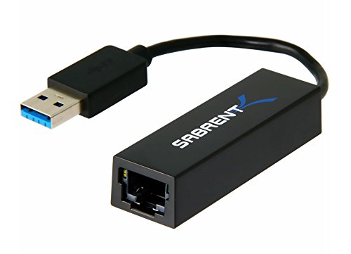 Sabrent USB 3.0 to 10/100/1000 Gigabit Ethernet LAN Network Adapter for Windows and MAC OS-X (NT-UG30)