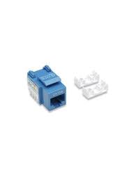 JACK RJ45 CAT5E - AZUL DE IMPACTO JACK CAT5E S/HERRAMIENTA KEYSTONE AZUL JACK RJ45 CAT5E CONECTOR HEMBRA RED UTP