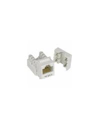 JACK RJ45 CAT5E - BLANCO DE IMPACTO JACK CAT5E S/HERRAMIENTA KEYSTONE BLANCO JACK RJ45 CAT5E CONECTOR HEMBRA RED UTP