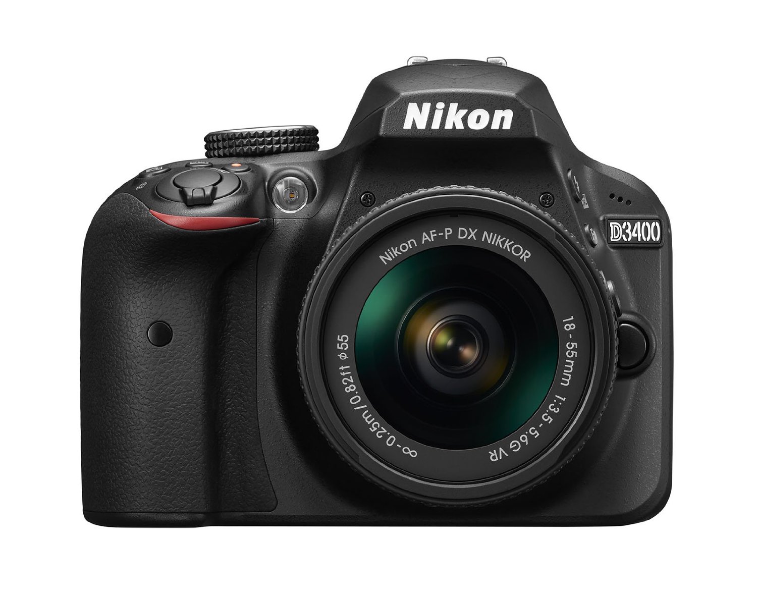 Nikon D3400 W/AF-P DX NIKKOR 18 – 55 mm f/3.5 – 5.6 G VR (Negro) con 18-55mm