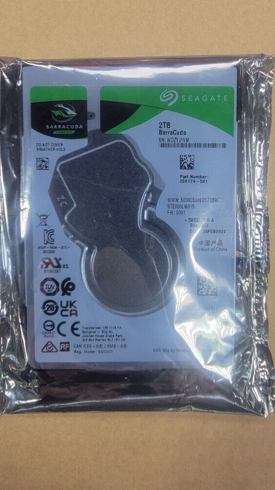 DISCO DURO NOTEBOOK SEAGATE BARRACUDA ST2000LM015 2 TB 2,5" SATA 32 MB