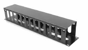 ORGANIZADOR HORIZONTAL METÁLICO. 2U sencillo