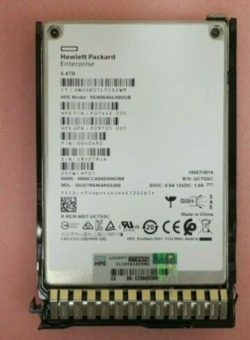 HPE 6.4TB SAS 12G 2.5IN DS FIRMWARE SSD P04539-B21 P06583-001