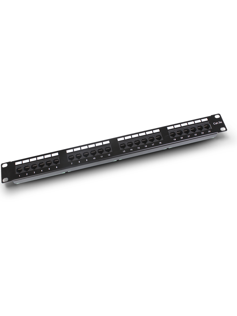 PATCH PANEL 24 PUERTOS  CAT 5E 19 PULGADAS