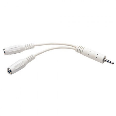 Divisor de Cables Tripp Lite - 3.5mm - Mini Audio - 2 salidas - Blanco