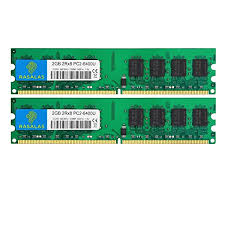 PAQUETE DE 2 MEMORIAS DDR2 RASALA 2GB 800GHZ PC2 6400
