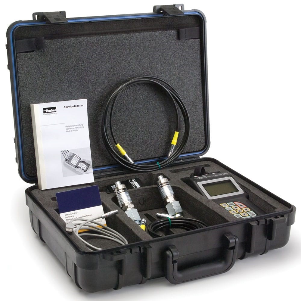 Parker SensoControl Service Master Easy Kits Diagnostic Test Meter and Accessories, Measure and Record 1 Million Data Points