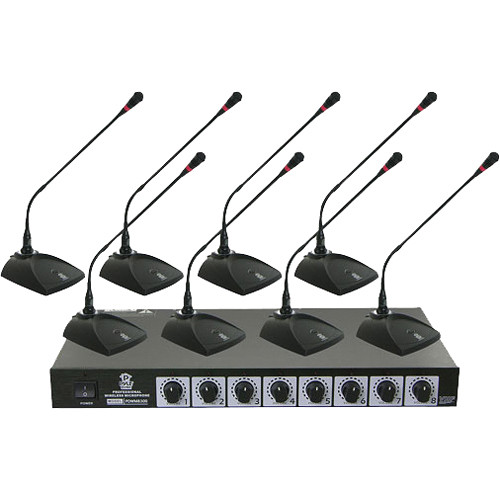 Pyle Pro PDWM8300 VHF Sistema inalámbrico de micrófono de conferencia