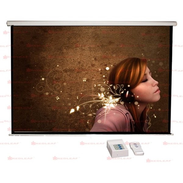 PANTALLA ELECTRICA CON CONTROL REMOTO  108" X 144" -180" DIAG. ( 2.74X3.66)