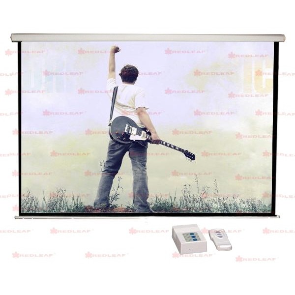 Pantalla Redleaf Electrica con Control Remoto 52"x92" ? 106" Diag. (1.32x2.34) Formato 16:9