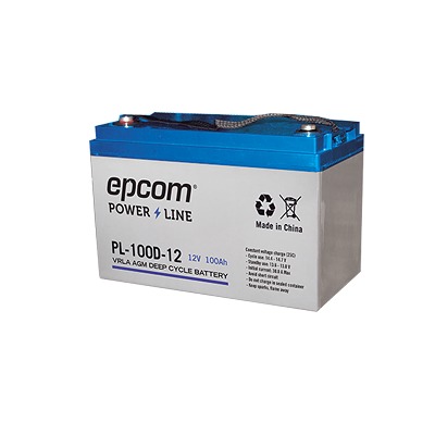 Acumulador 12Vcd 100Ah Tecnologia VRLA AGM Ciclo Profundo para aplicaciones fotovoltaicas