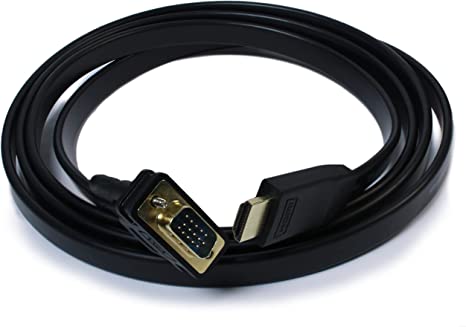 Plugable Adaptador HDMI a VGA, cable convertidor de 5.9 ft compatible con hasta 1920 x 1080 (60 Hz)