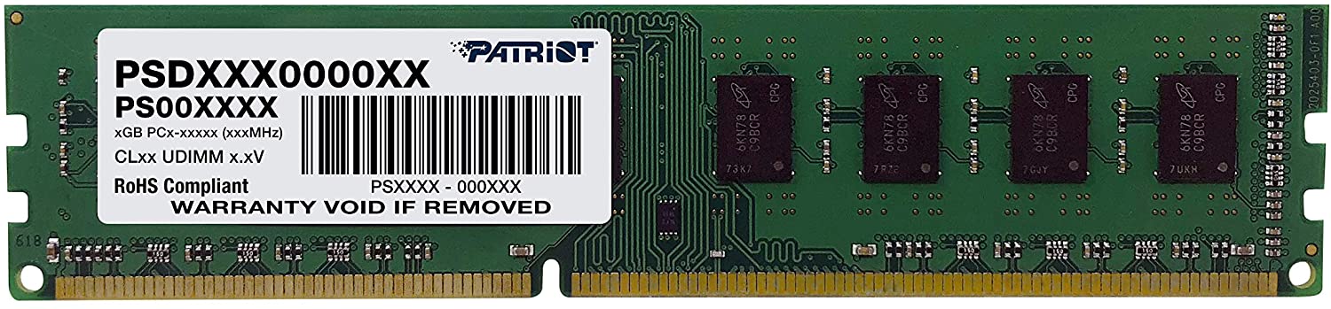 Patriot Memory Signature Line DDR3 4GB (1x4GB) UDIMM PC3-12800 (1600MHz) PSD34G16002