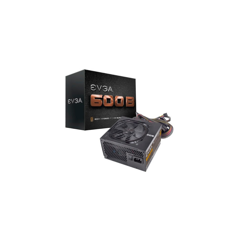 EVGA PW 100-B1-0600-KR EVGA 600 B1, 80+ BRONZE 600W 24 Pin ATX PCIE 2x 8pin (6+2) SATA x 6