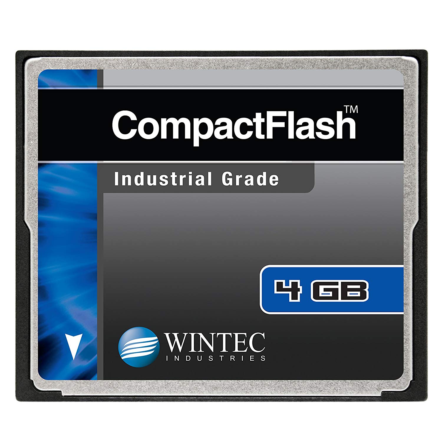 Tarjeta Compact Flash de Wintec, grado industrial SLC Nand 4GB, negro