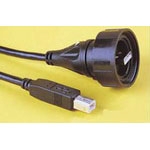 BULGIN COMPONENTES MONTAJE DE CABLE PVC 3m 22AWG/28AWG 4 POS USB to 4 POS USB PL-PL Crimp-Crimp