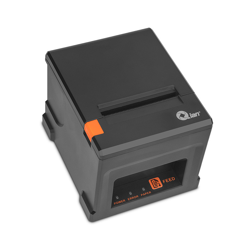 Impresora térmica, Qian, Modelo QOP-T80BL-RI, Impresora térmica de recibos de 80mm con USD+LAN+BT