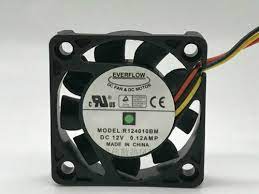 R124010BM EVERFLOW 4010 12V 0.12A 4CM 3-wire Chassis Cooling Fan