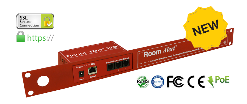 AVTECH Room Alert12SR w DeviceManager software RA12S-DAP-RAS Environment monitor