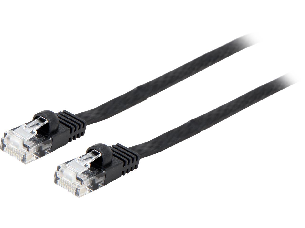 Rosewill RCNC-18008 Cable Ethernet plano Cat 6 de 100 pies con pinzas para cables negro