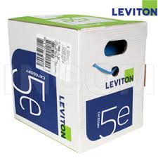 BOBINA CABLE UTP CAT6 LEVITON AZUL 305MTS 100%COBRE RISERATED UTPR-MLB